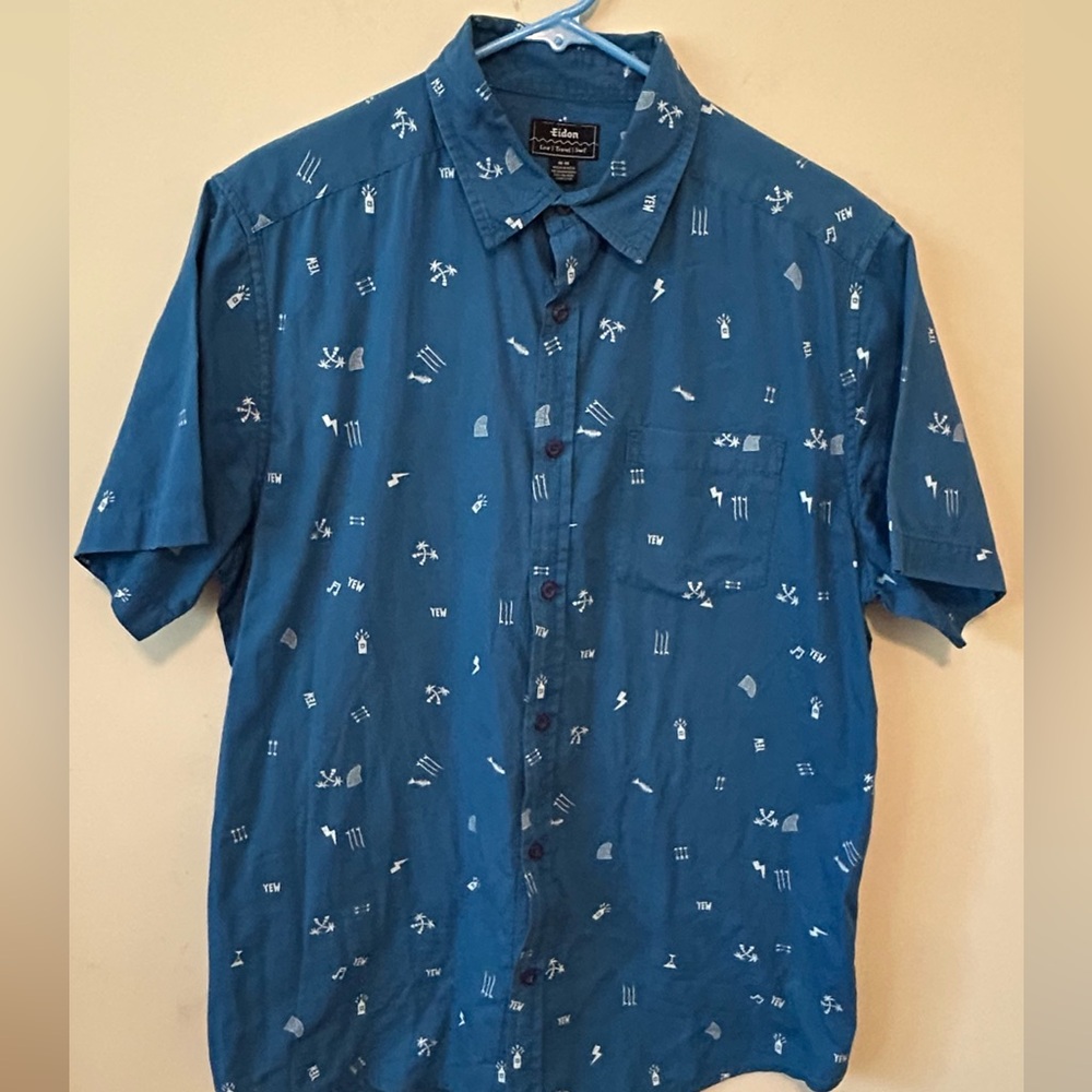Eidon surfing big wave‎ size M surf carve turn waves Button Up SS